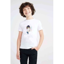 Audrey Hepburn Audrey Hepburn Baskılı Unisex Çocuk Beyaz T-Shirt (534799097)