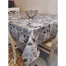 Elyaflı Pvc Masa Örtüsü Modern, Dayanıklı, Silinebilir Ve Şık Görünüm 01fnt1290 Gri