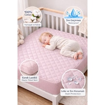 Formeya Pamuk Kapitone Fitted Sıvı Geçirmez Bebek Çocuk Alezi