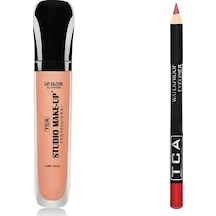Tca Studio Make Up Fırçalı Ruj ve Dudak Kalemi Seti Lip Liner - Lip Gloss