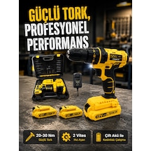 Ergonomik Tasarımlı 12v Matkap 2 Vitesli, Led Aydınlatmalı Ve Dayanıklı - Lisinya