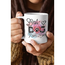 Best Dog Mom Ever No:3 Baskılı Anneler Günü Doğum Günü Anneye Hediye Kupa Bardak Beyaz