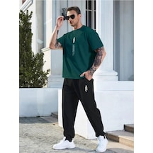 Altamira Erkek Dikey Baskılı Oversize Eşofman Takımı 001