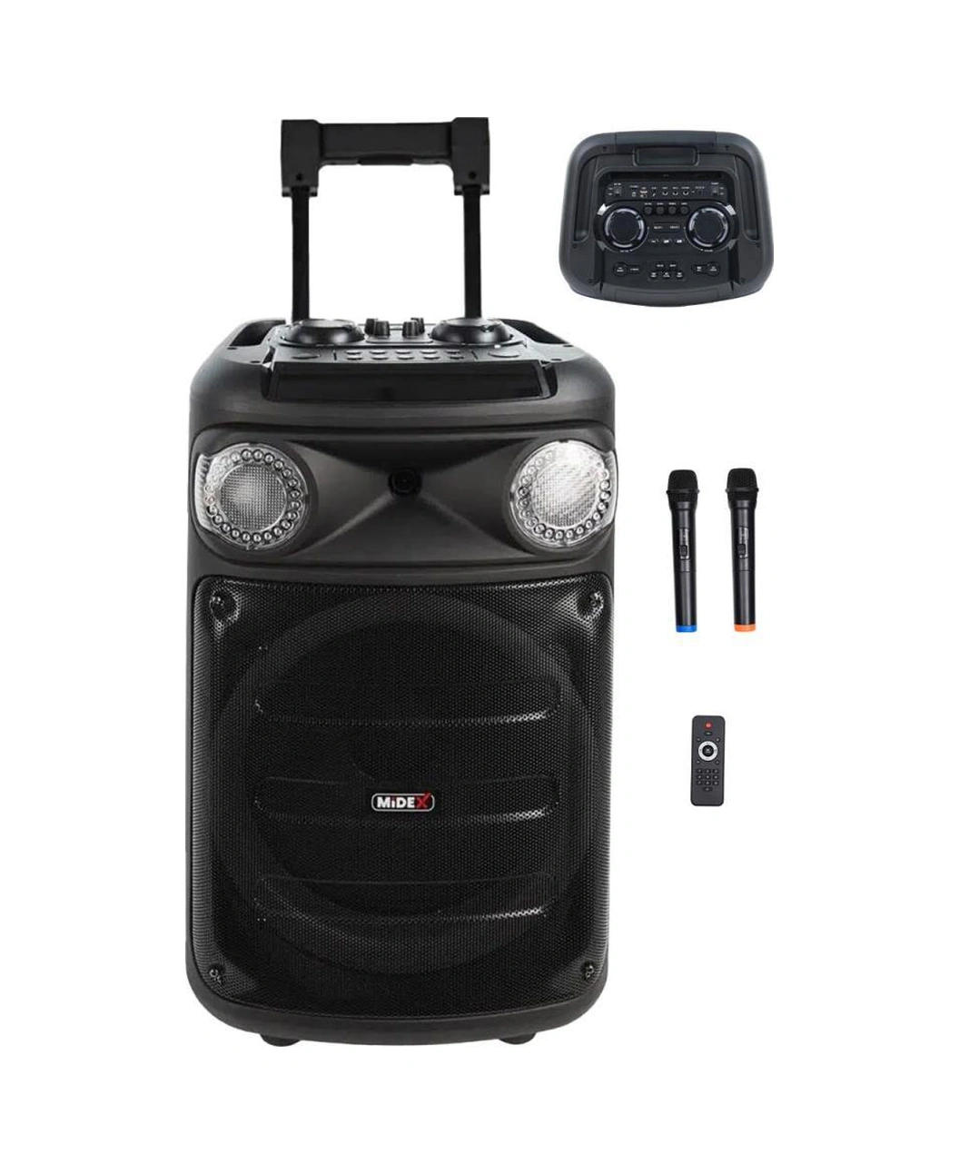 Midex 1300 Watt Ekholu Kablosuz Mikrofonlu Şarjlı Mevlüt Anfisi Mxr-1300 Bluetoth Usb