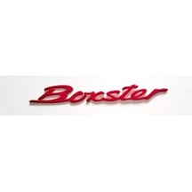Porsche Uyumlu Yazı Boxster 2.4 18.5 Cm Küçük Kırmızı