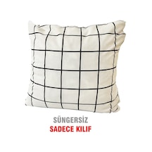 Kırlent Yastık Kılıfı Vip Kılıf 1 Adet-43X43 Cm(Beyaz Pano) (525115986)