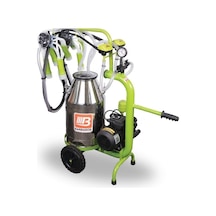 Bartech C 40 Yağlı Tip Çiftli İnek Sağım Makinesi - Paslanmaz Güğüm