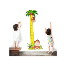 Boy Ölçer Sticker Zürafa Aslan Kuş Ayıcık Büyüme Tablosu Cetveli (283263921)