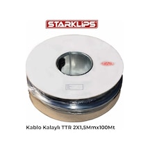 Kalaylı Kablo Ttr 2x1,5mmx100mt Mr