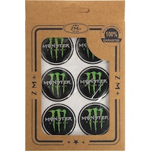 Monster Energy Koruma Takozu Damla Etiket Sticker Ø39mm