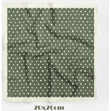 İnci Aura Desen 70 70cm Bandana/fular Yeşil