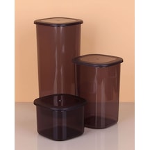 3lü Saklama Kabı - 1750-1200-550ml Koyu Şeffaf Çok Renkli 74328573