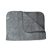 Spark 2316 Mikrofiber Peluş Oto Kurulama Ve Temizlik Bezi Büyük Boy 60x90 Cm. Gri Diğer