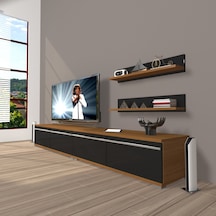Decoraktiv Eko 200t Mdf Tv Ünitesi Tv Sehpası Ceviz - Siyah