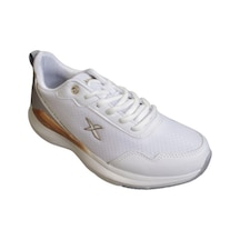 Kinetix Kadın Gri Beyaz Sneaker Fileli Spor Yürüyüş Ayakkabısı 001