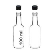 100 Ml Şeffaf Standart Sosluk 100 Cc Sızdırmaz Kapaklı Cam Şişe 2 0
