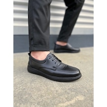 Jy0510 Clasica Bağcıklı Cilt Erkek Günlük Klasik Ayakkabı Cst - Siyah Siyah