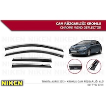 Toyota Auris Kromlu Cam Rüzgarlığı Niken 2013+