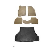 Ford Mondeo Sedan 2001-2007 3D Havuzlu Bej Paspas ve Bagaj Havuzu Bej