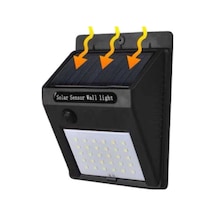 Güneş Enerjili Sensörlü Dış Mekan Solar Led Lamba (20 Ledli) (529770443)