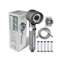 Duş Başlığı 1 Adet Ion Damlaları Duş Başlığı, 2025 Yeni Iondrops Filtreli Duş Başlığı İle El Duşu İle Hortum Ayarlanabilir Ayarlar 11.8x5cm Çift Kişilik