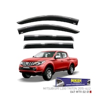 Replax Mitsubishi L200 Triton 2015 Sonrası Kromlu Cam Rüzgarlığı 4lü