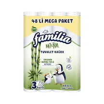 Familia Tuvalet Kağıdı 48'li - Organik Bambu Özü İçeren Akıllı Seçim Tarı
