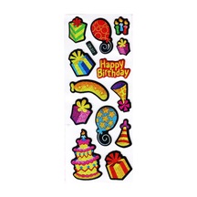 Sticker Kabartmalı Sticker Defter Planlayıcı Etiket Cb317 16x7 Cm- Happy Doğum Günü Süpriz Çok Renkli