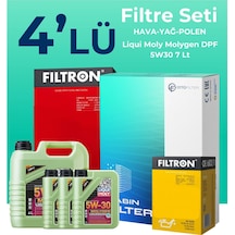 Filtron Ford Transit Custom 2.2 Dizel Filtre Bakım Seti Liqui Moly Motor Yağlı (2012-2019) 4 Lü -