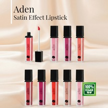 Aden Satin Effect Lipstick - Saten Etkili Likit Ruj 03 Sunny Guava Mercan Pembesi Çok Renkli