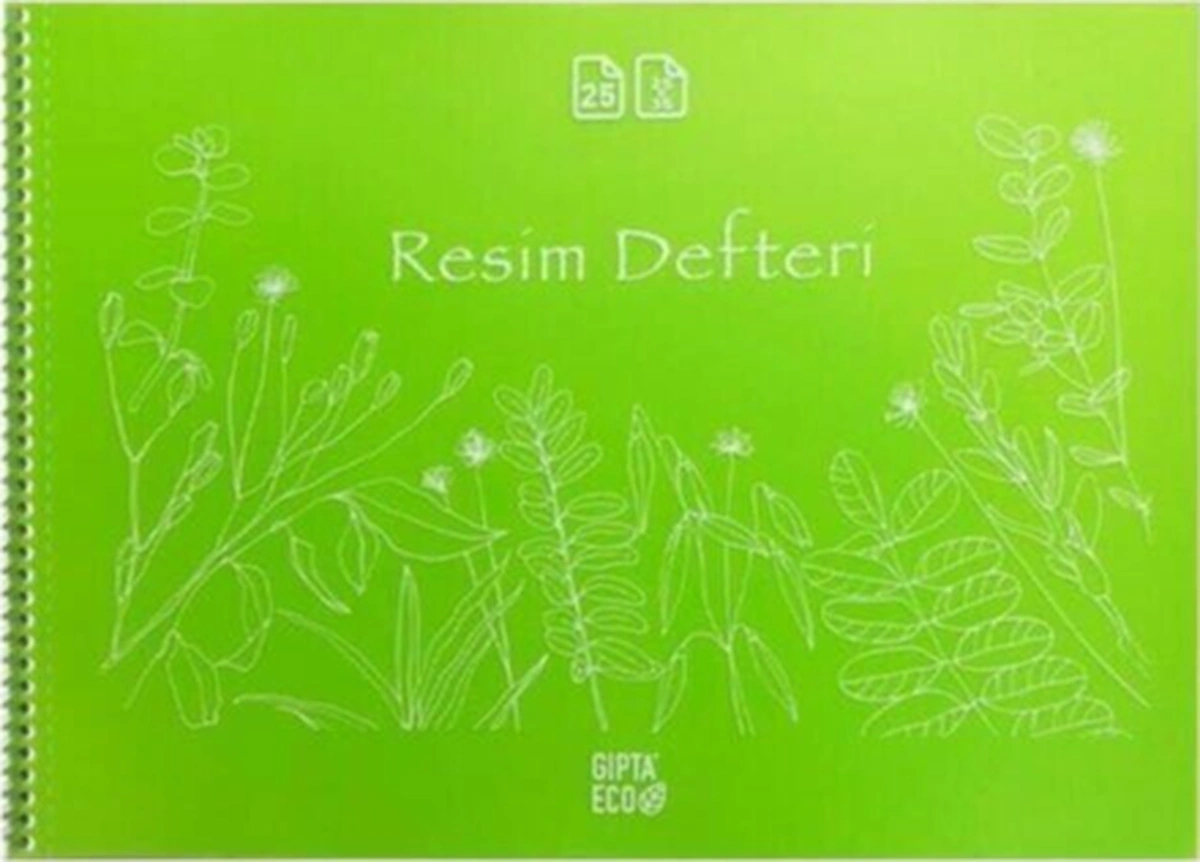 Eco Spiralli Resim Defteri 35x50 25 Yp.