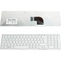 Laptopshop Sony Sve15 Uyumlu Klavye Beyaz Çerçeveli 0.8Cm