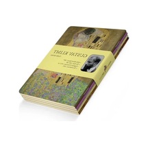 4'lü Defter Seti - Çizgisiz, 192 Sayfa, Sarı Krem Renk