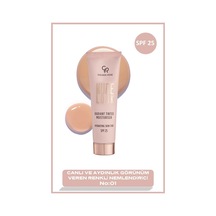 Golden Rose Nude Look Radiant Tinted Moisturiser SPF25 01 32 ML