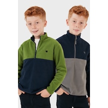 Lacivert - Gri - Yeşil