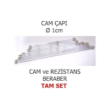 39cm Quartz Cam Şömine Soba Rezistansı 600w Taş Başlıklı Set, Tek Ebat, 39abn2610251840, Şeffaf, Erkek