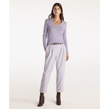 Yargıcı Duble Paça Pantolon Lila