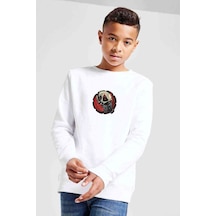 Tshirthane Gta V Clan Logo Baskılı Unisex Çocuk Beyaz Sweatshirt (534772756) Beyaz