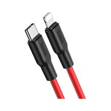 Hoco X21 Plus Pd 20w Type-c To iPhone Uyumlu Lightning Silikon Hızlı Şarj Ve Data Kablosu- 5775