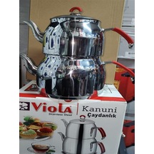 Kanuni Viole Jumbo Boy Çaydanlık Tk Krom