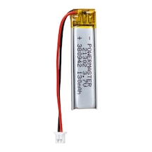 Powermaster 3.7 Volt 130 Mah Lityum Polimer Şarjlı Pil 3.8x9x42 Mm Akıllı Saat Kulaklık Pili