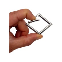 Angel Çanta Aksesuar Kare Yaylı Halka 3.5 X 5.5 Cm Gümüş Renk