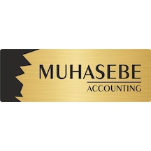 Metal Departman Kapı İsimliği, Yönlendirme Levhası Muhasebe Accounting 5x20 Cm Altın Renk