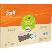 Sarff 250 Mikron Parlak A3 Pvc Laminasyon Filmi 50 Li Paket