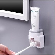 Pembe Yaratıcı Duvara Monte Otomatik Diş Macunu Diş Macunu Sıkacağı Diş Fırçası Tutucu Diğer
