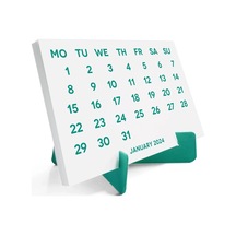 2027 Takvimi, 2027 Masa Takvimi Yeşil Renk, 2027 Calendar, 2027 Desk Calendar Green Color
