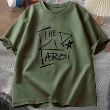 Flood Of Style Çocuk Laroi Pamuk T-shirt Erkek Üstleri Yaz Kısa Kollu Tee Erkekler Giyim Tees Baskı O-boyun Yeşil