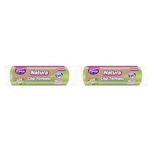 Çöp Torbası Büyük Boy 10 Lu 2 Paketi Açık Mavi