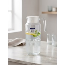 Gridz Buzdolabı Sürahisi + Kapak 1.3 L Şeffaf Cam Sürahi