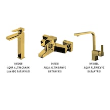 Newarc Aqua 941008 + 941518 + 941888L Batarya Set Altın
